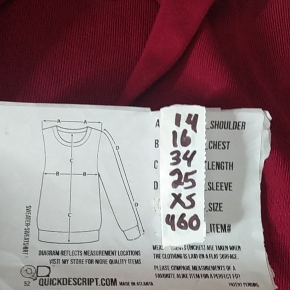 Camber & Grace long red cardigan size XS - Picture 5 of 5